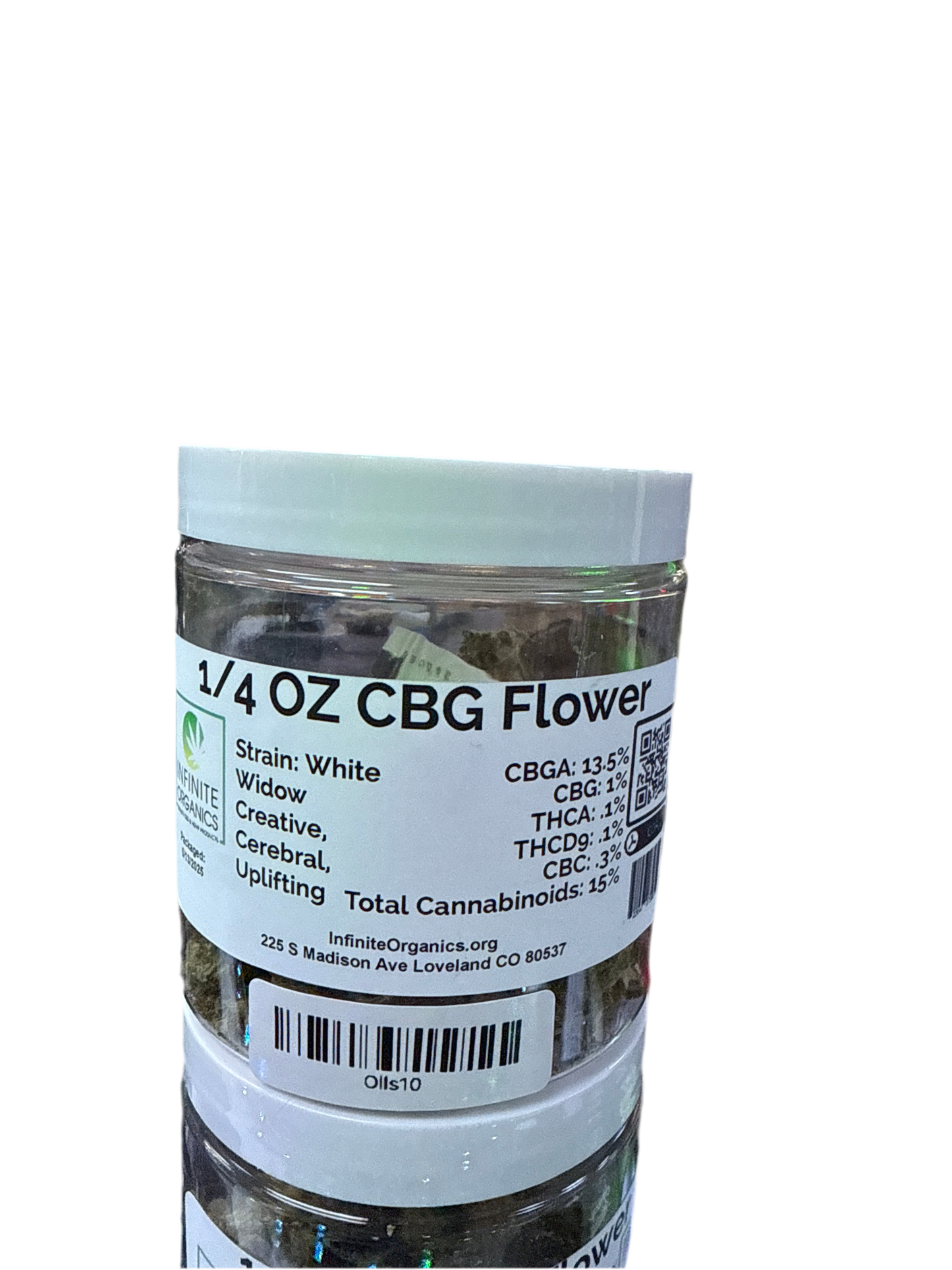 1/4 oz cbg flower white widow