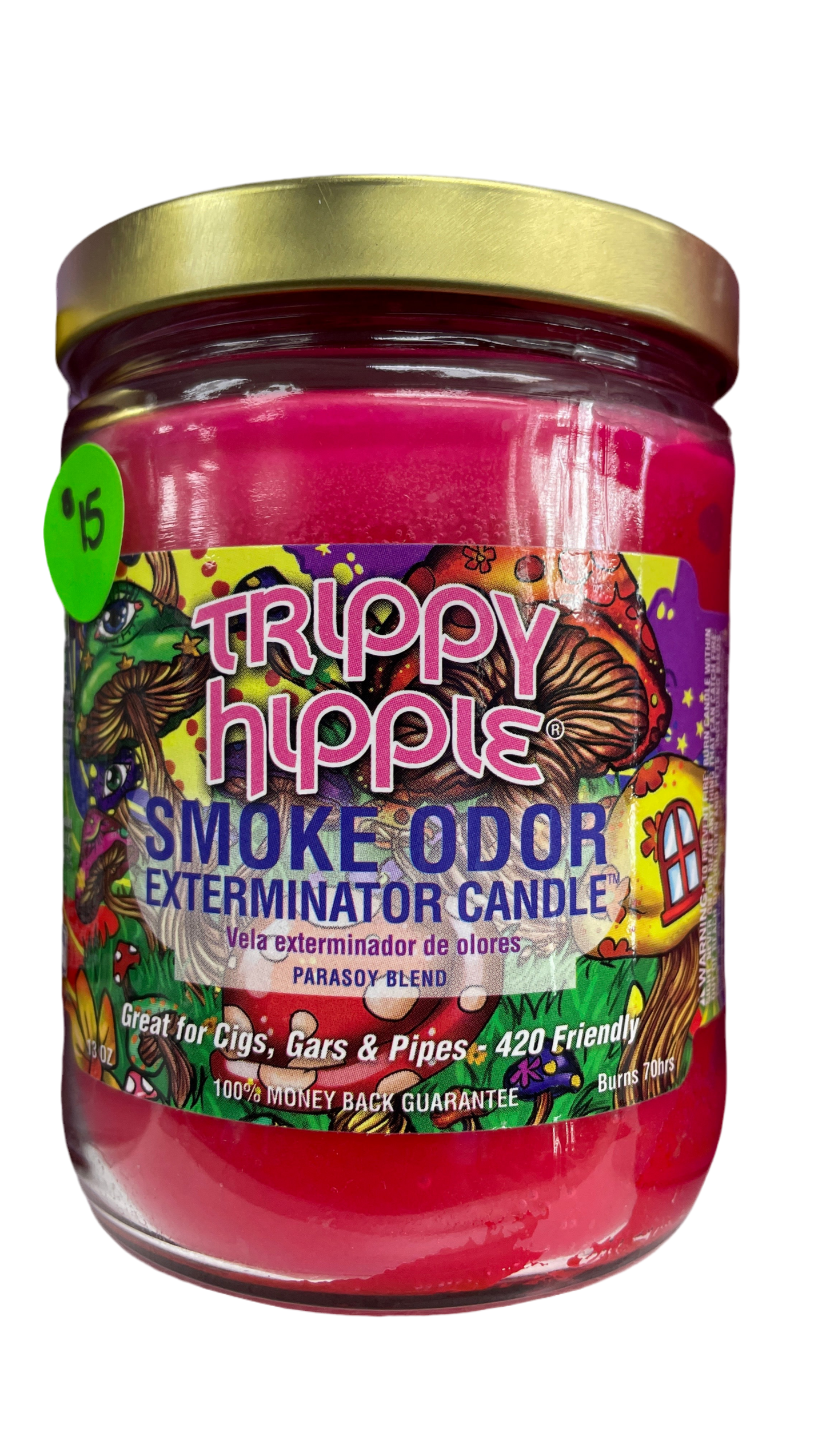 Smoke Odor Exterminator Candle 13oz - Trippy Hippie