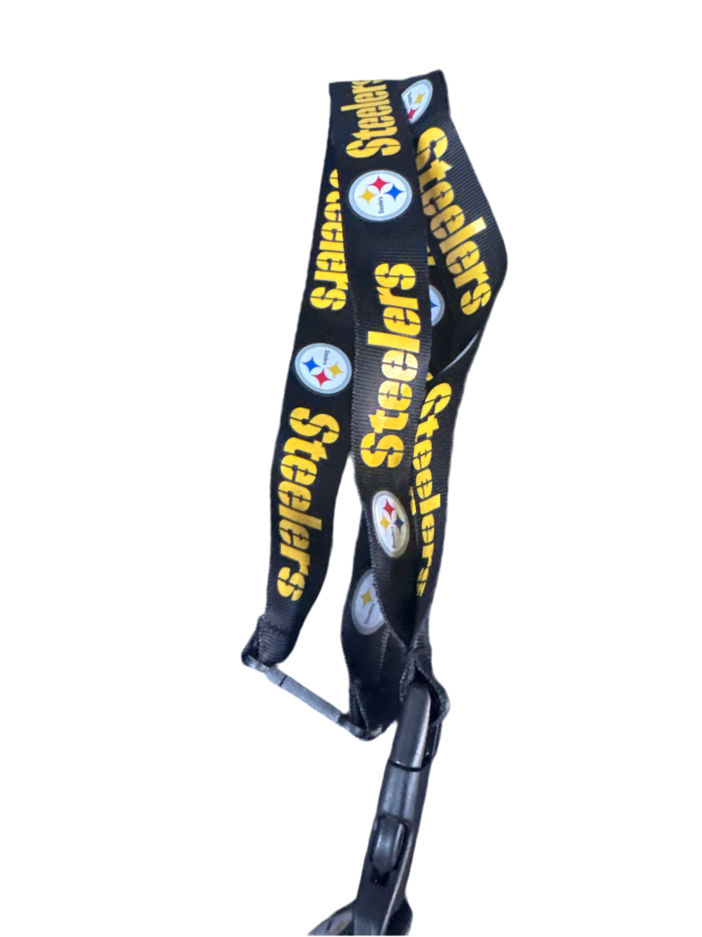Black Steelers Lanyard