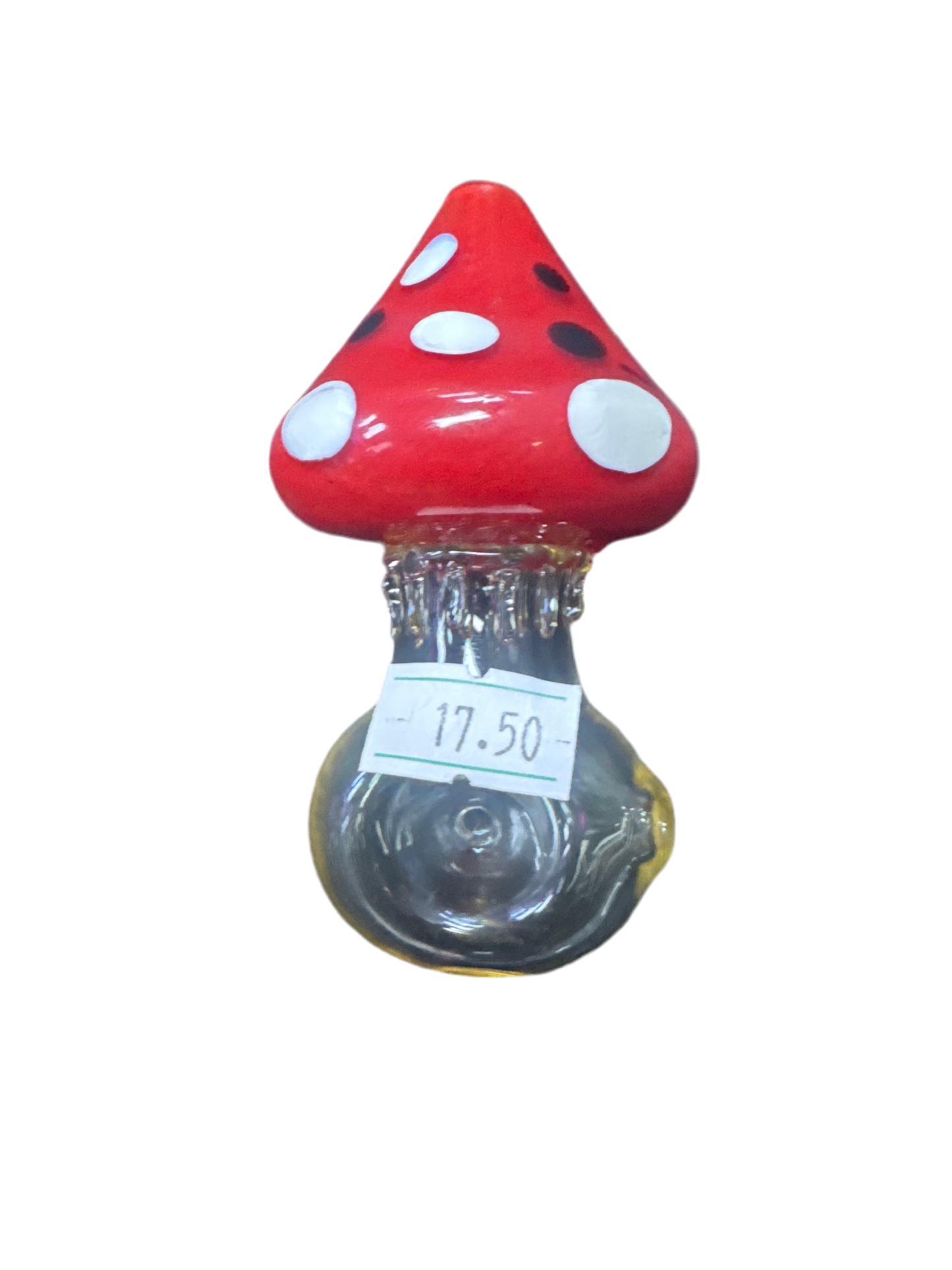 Short Red Mushroom Top Handpipe