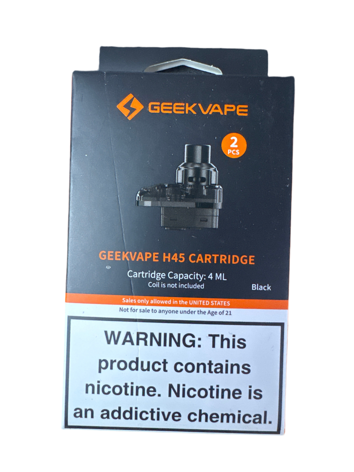 Geekvape H45 Cartridge - 4ML - Black - 2pcs