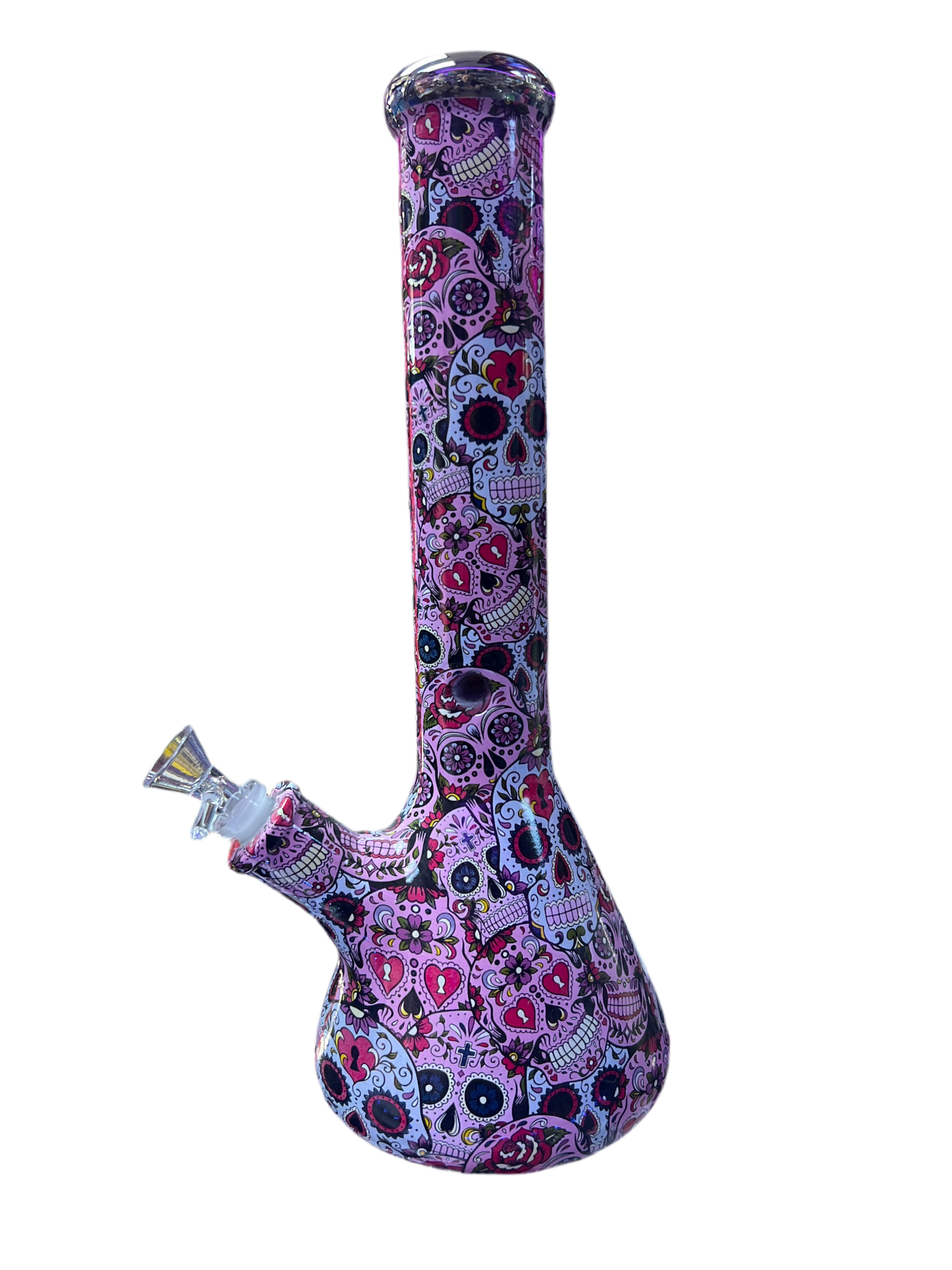 Sugar Skull Beaker Bong