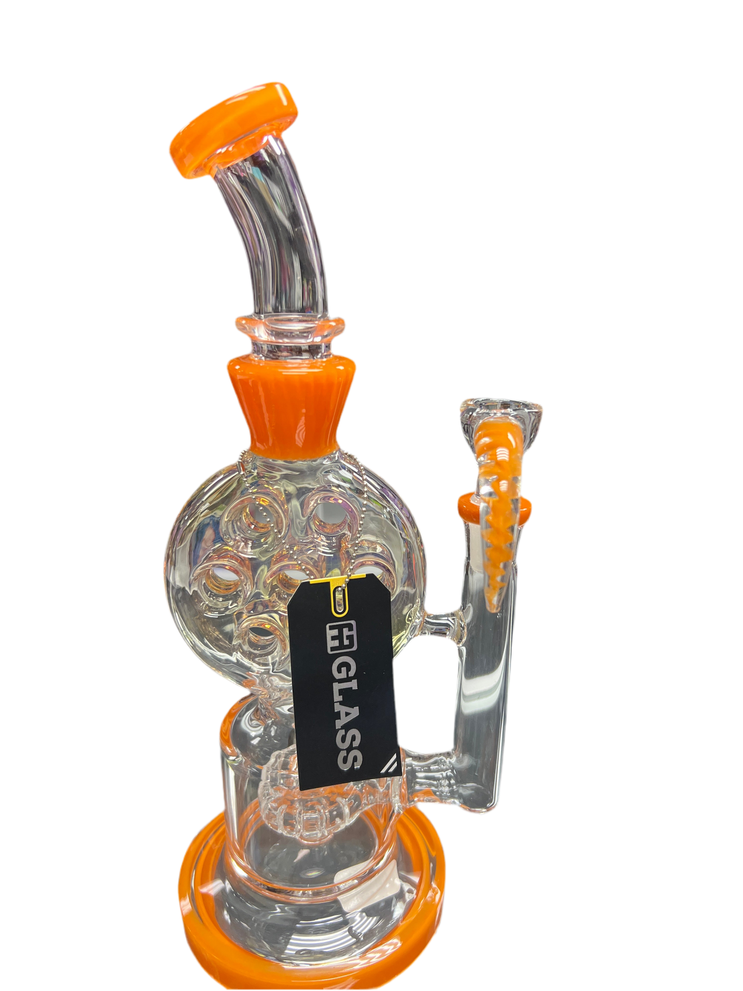 Ge glass orange spike water pipe