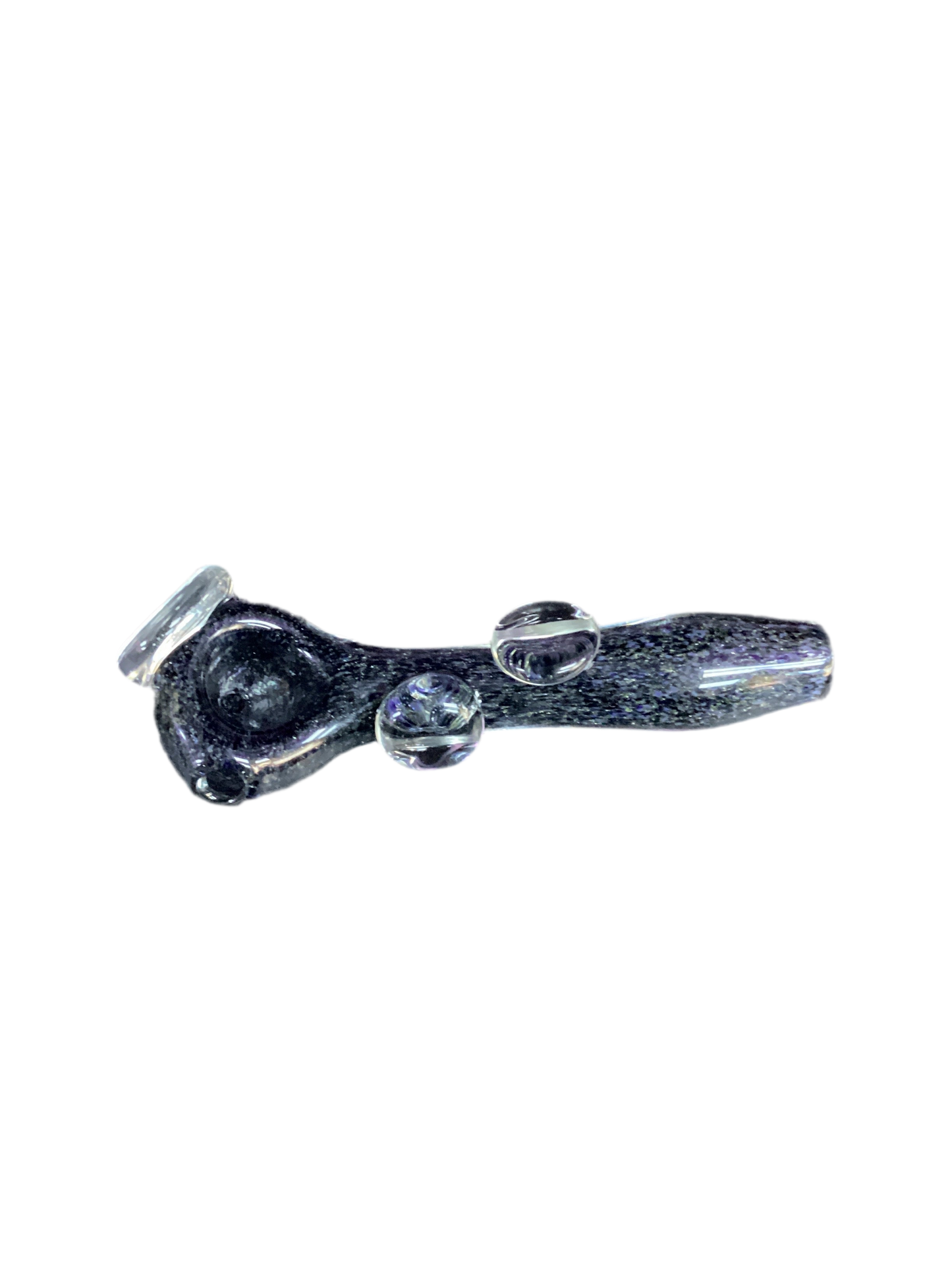 Locally Blown Black See Through Handpipe