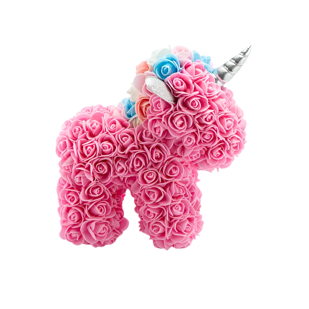 Just For You- Pink Rose Unicorn