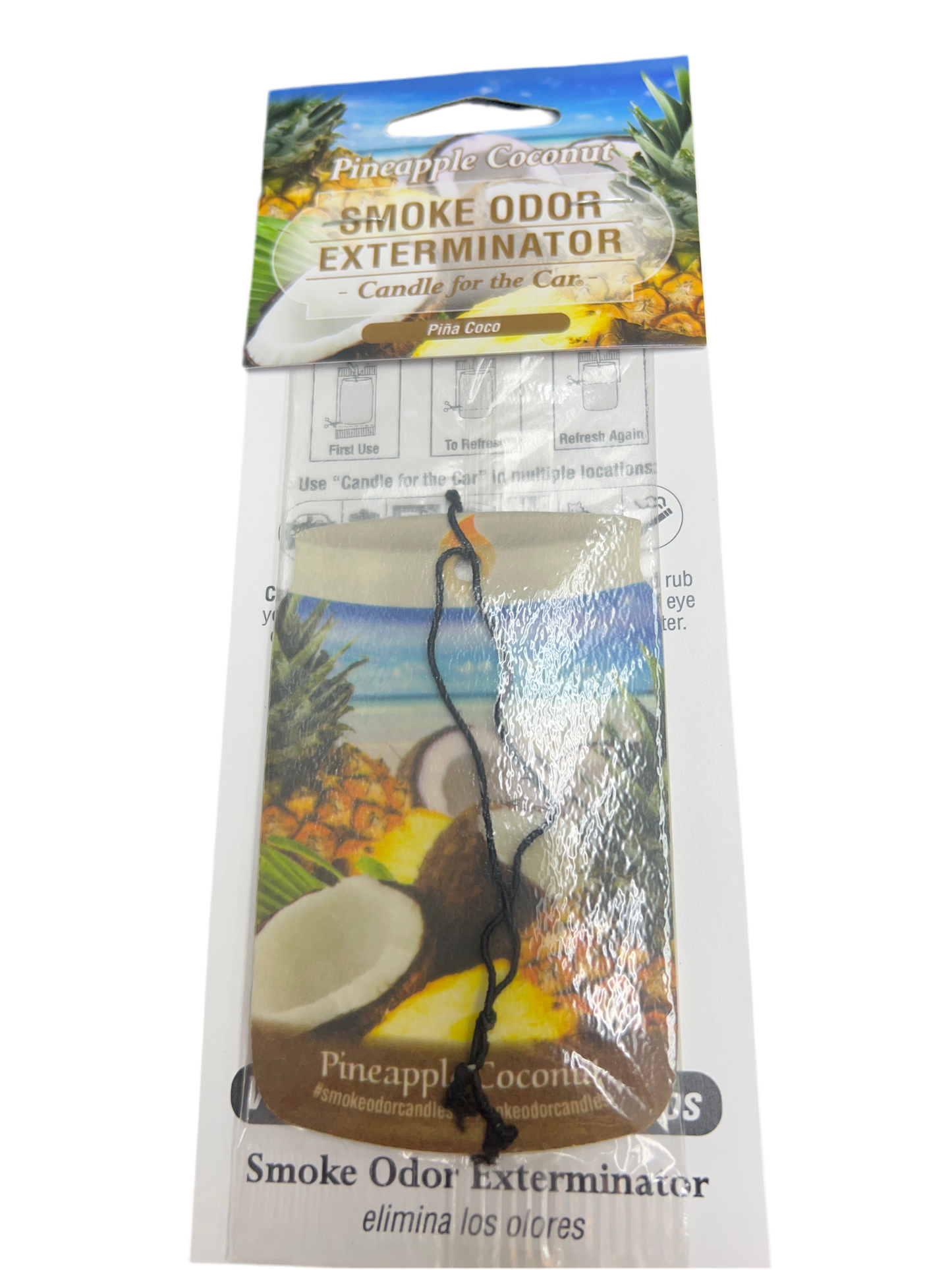 Smoke Odor Exterminator Car Air Freshener - PINEAPPLE COCONUT