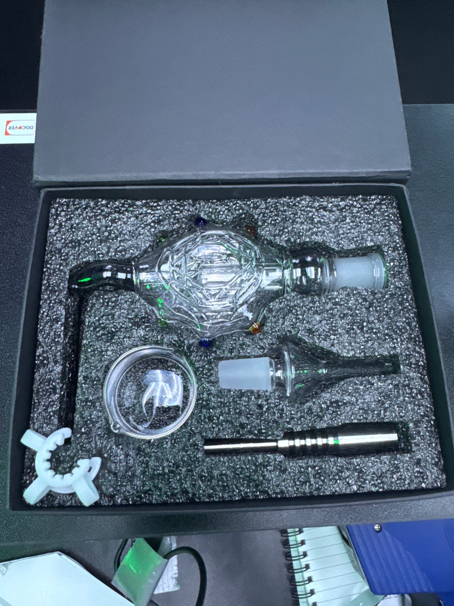 Glass Colored Bead Decal Nectar Collector Set