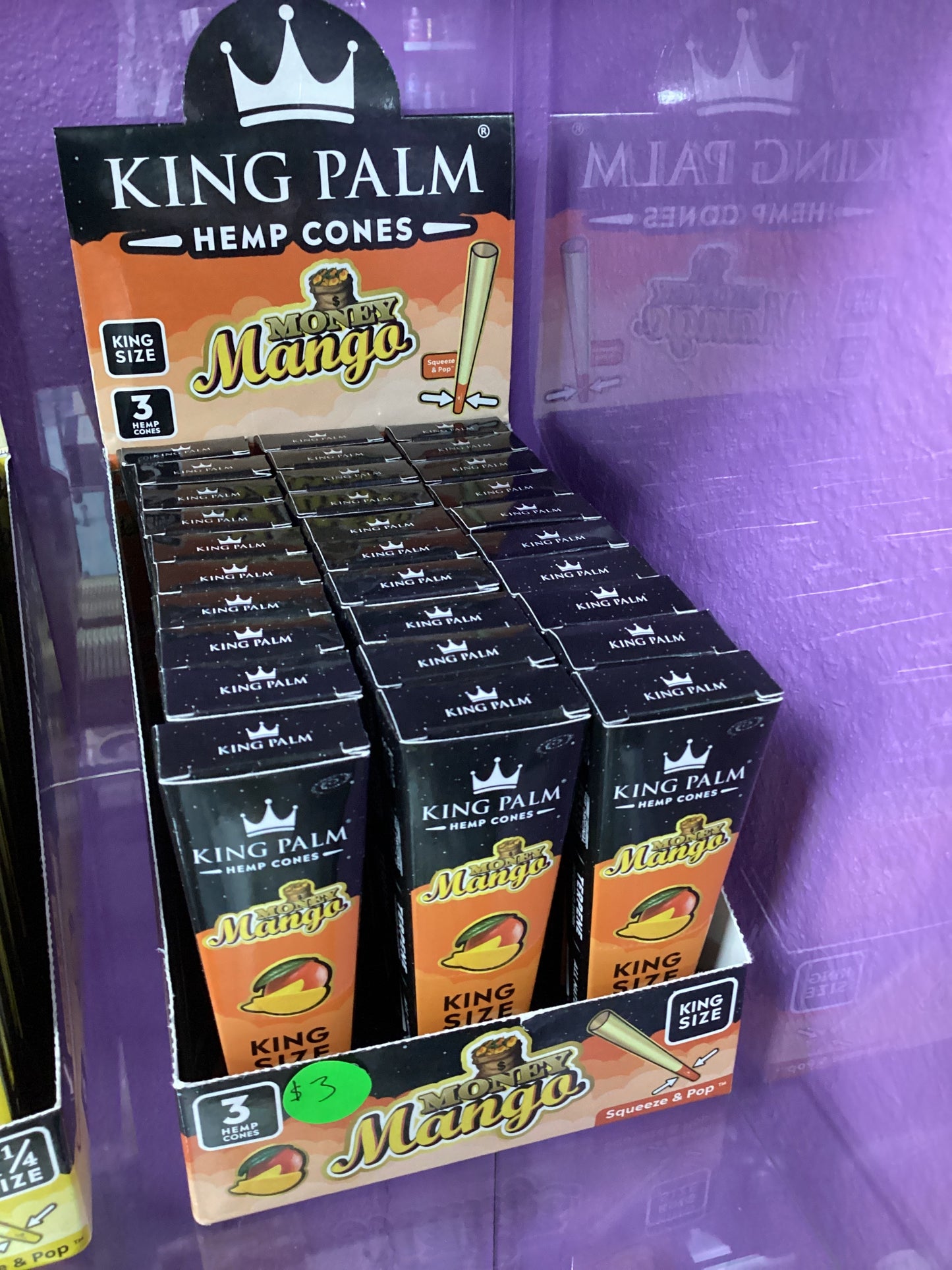 King Palm Cones King Size - Money Mango - (3pk)