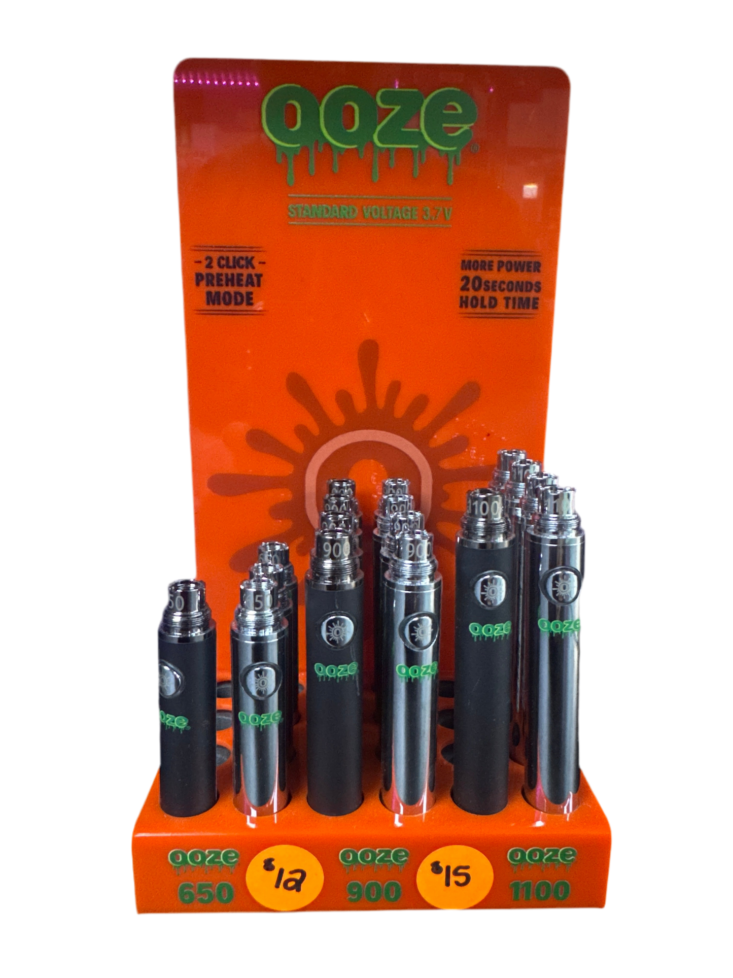 OOZE 510 Battery - 650mah - Black