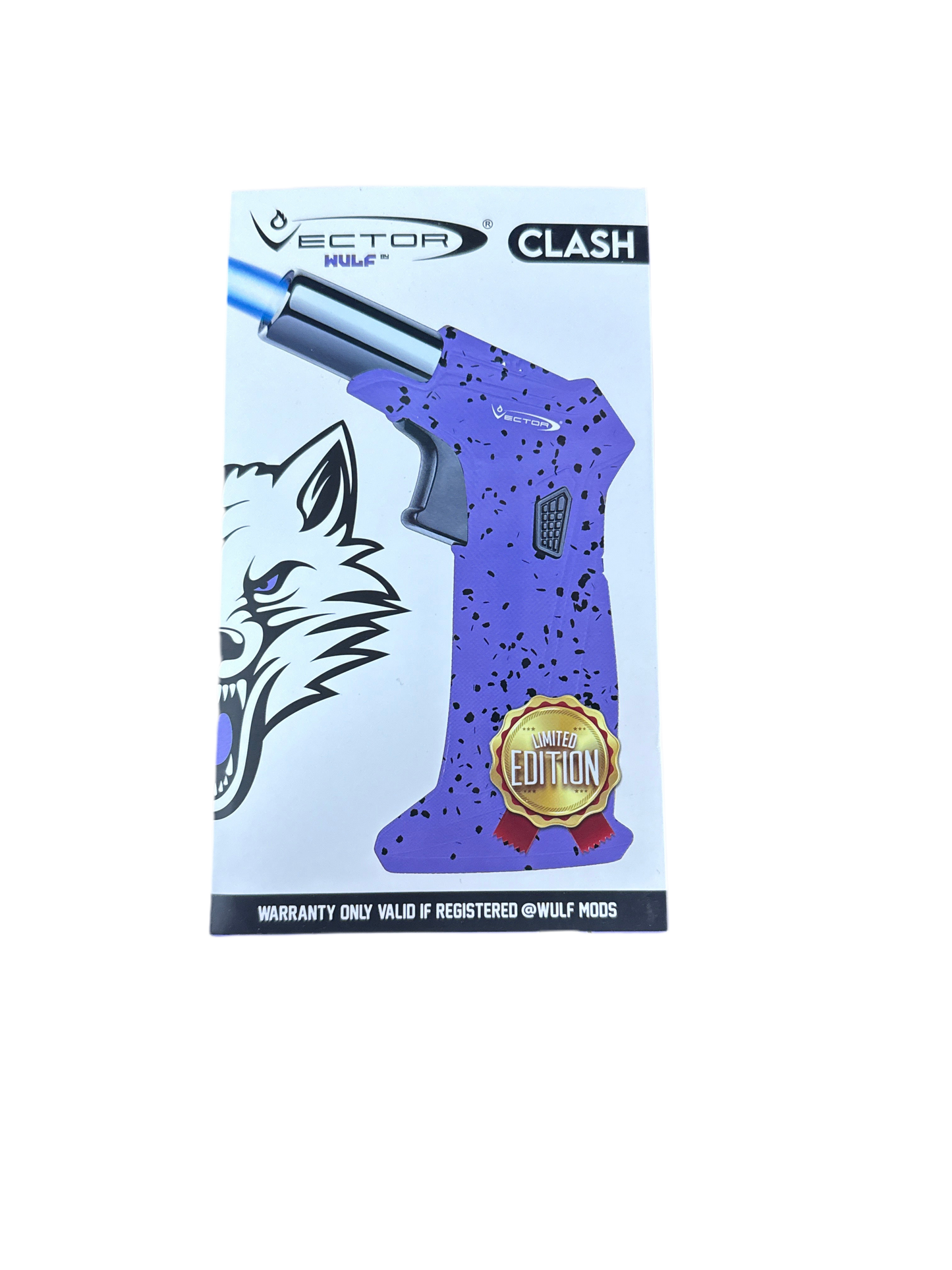 Ector wulf Clash purple w/ black splatter