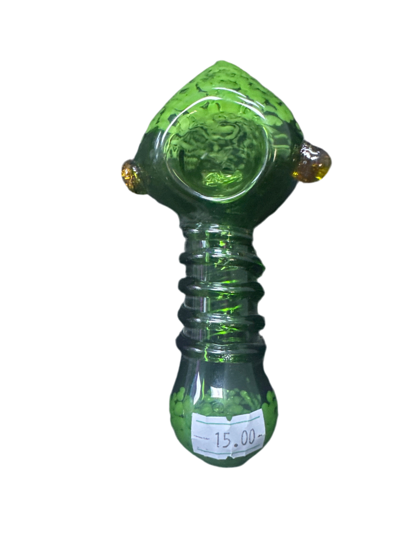 Green Handpipe w/Light Green Top & Bottom