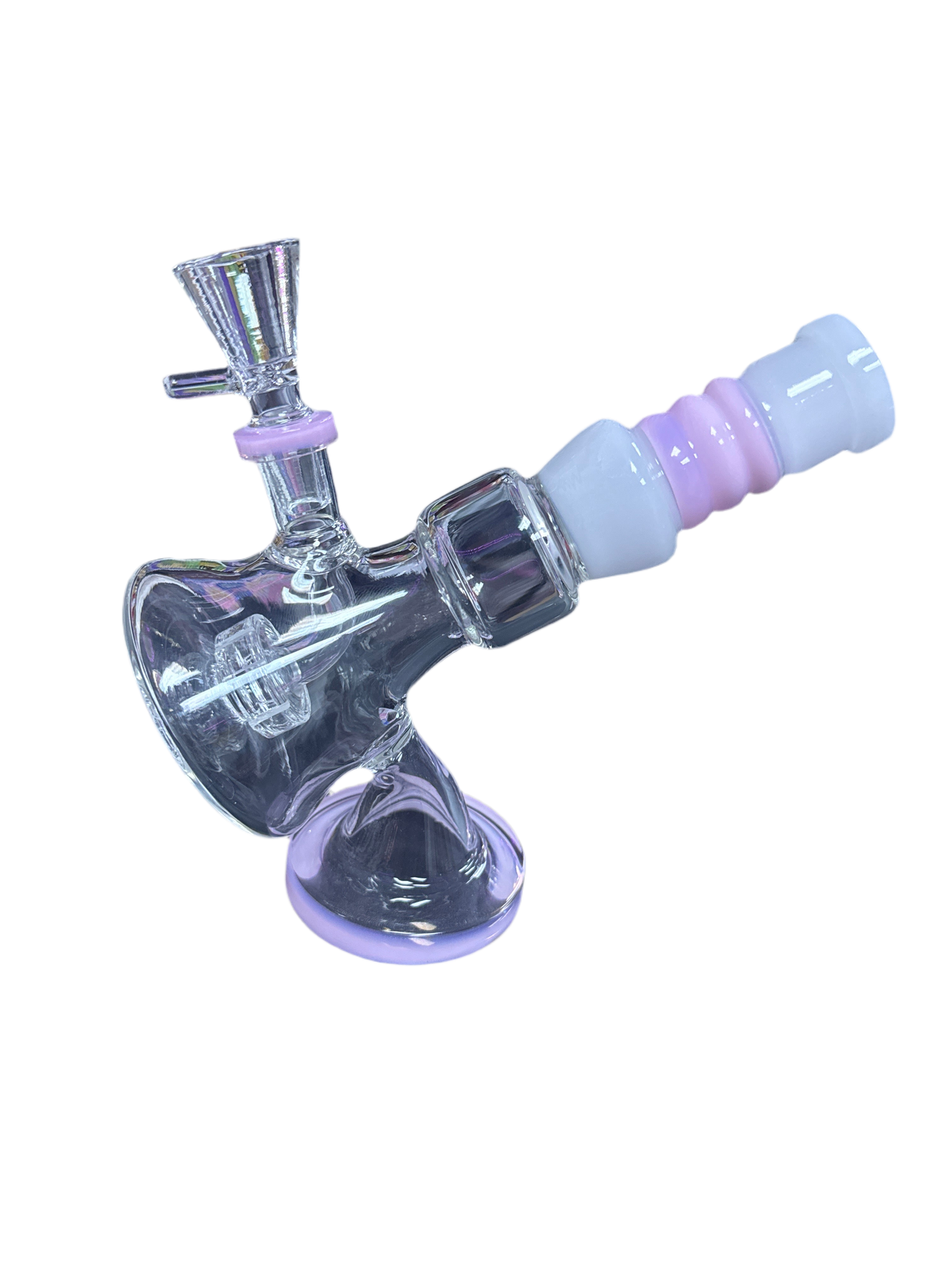 Pink Diagonal Beaker Bong