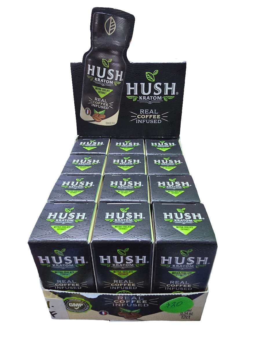 Hush Kratom - Full Spectrum Kratom Extract Shot - Coffee Infused 2oz