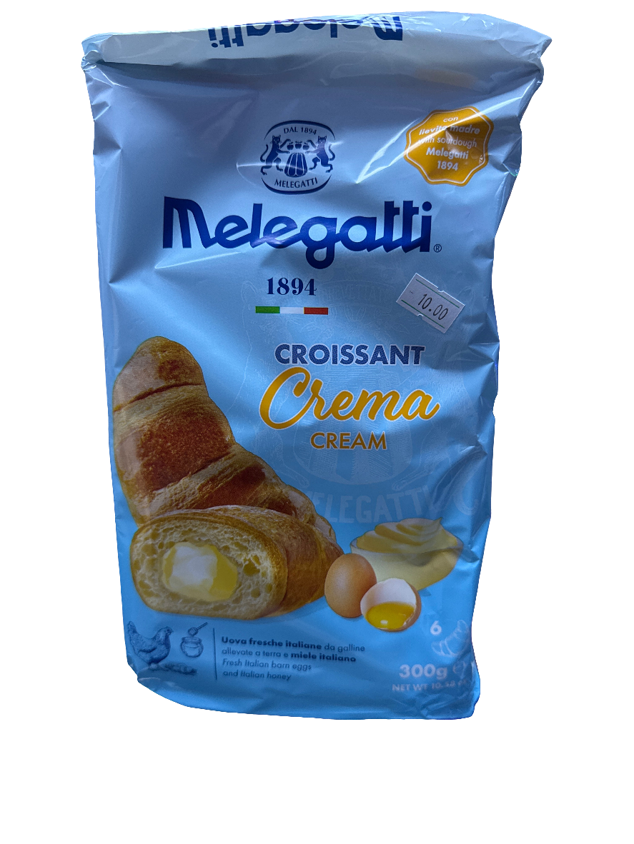 Melegatti Croissant Crema (Cream, 10pk) 300g