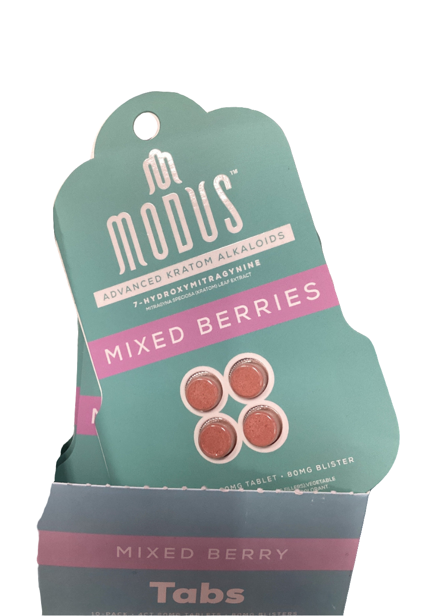 MODUS Advanced Kratom Alkaloids - 80mg - 4 Tab - Mixed Berry