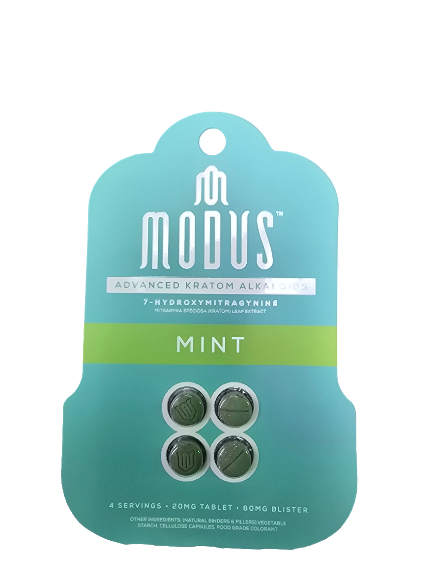 MODUS Advanced Kratom Alkaloids - 80mg - 4 Tab - Mint