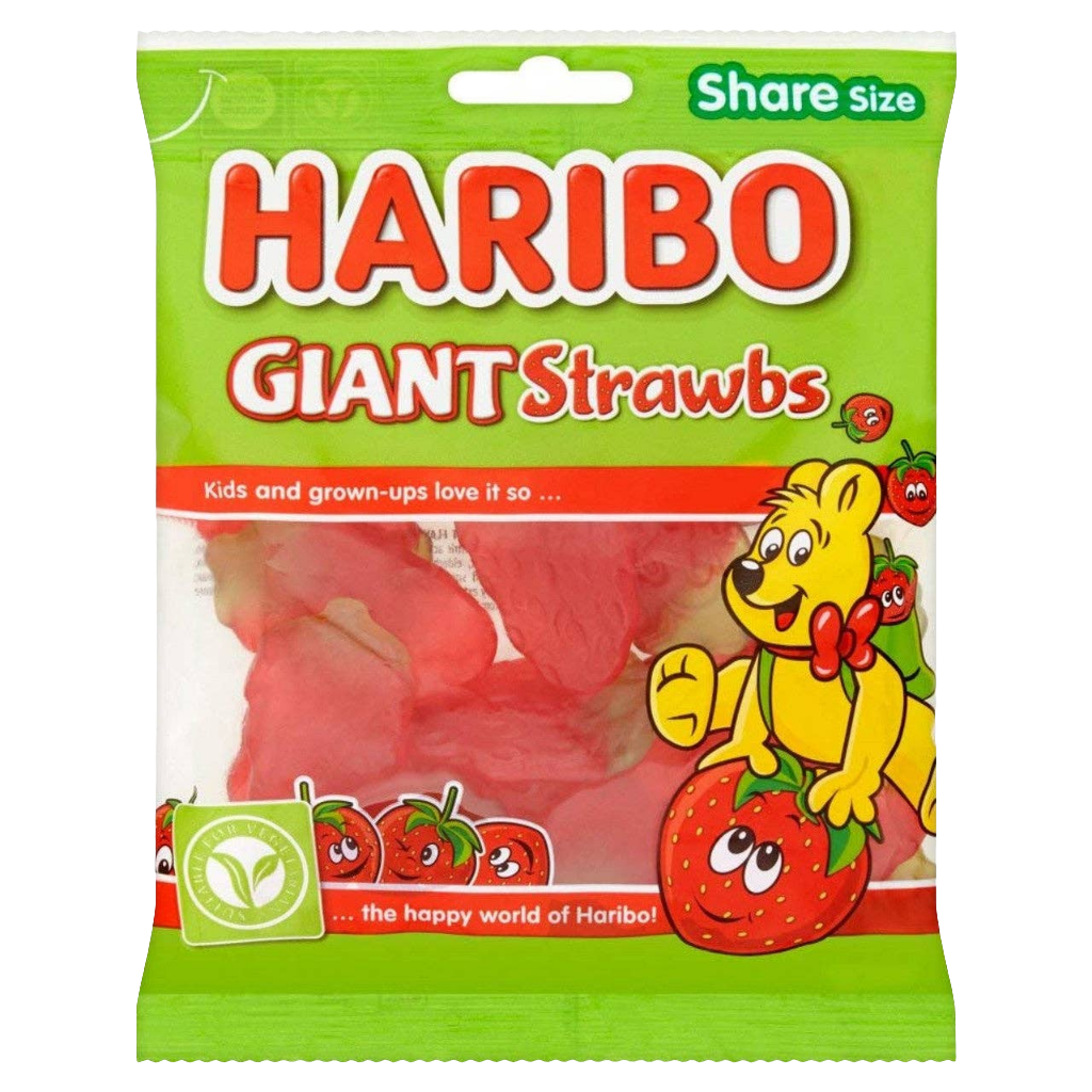 Haribo Giant Strawberries 160g (UK)