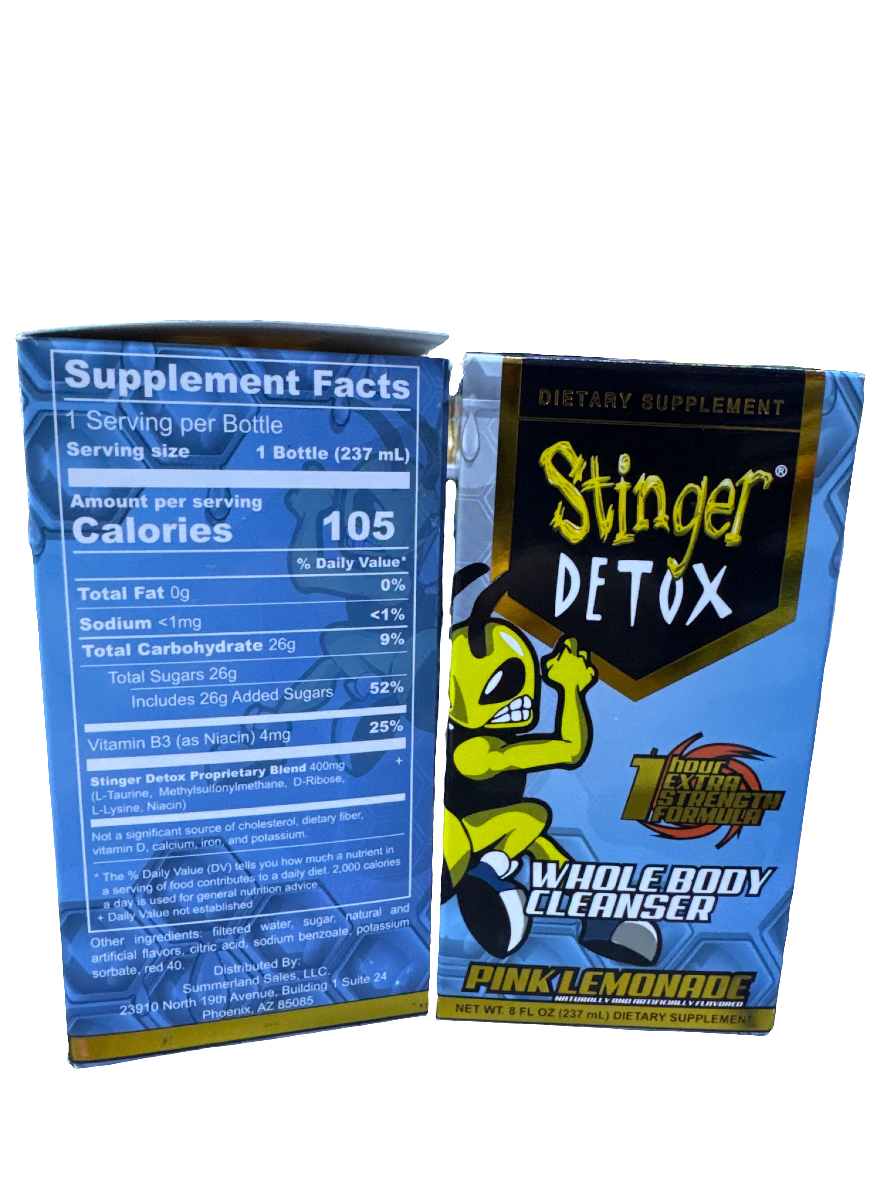 Stinger Detox Whole Body Pink Lemonade
