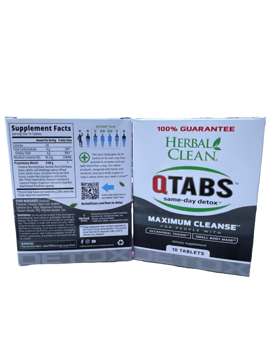 Herbal Clean QTabs Same day detox