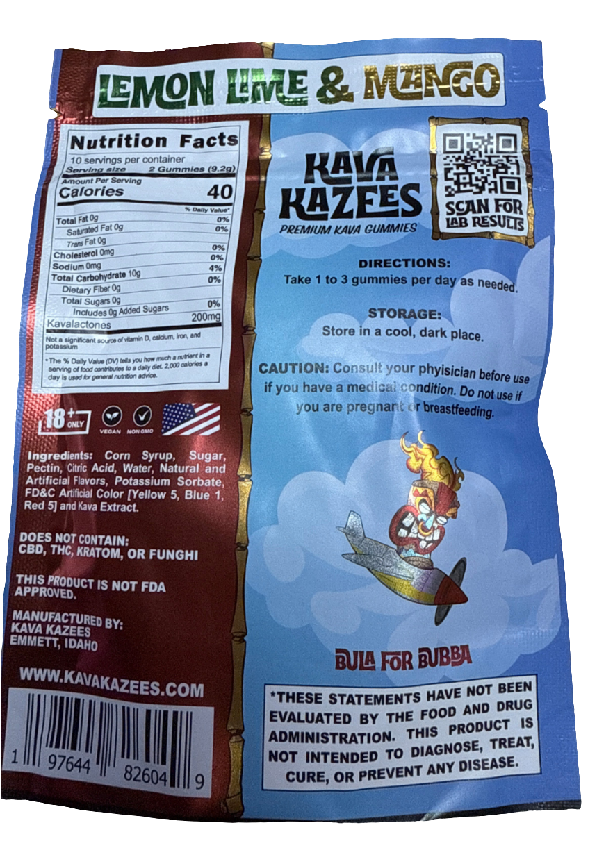 Kava Kazees - Kava Gummies - 1600mg
