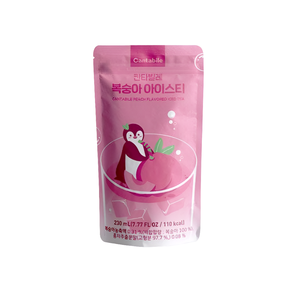 Cantabile Peach Iced Tea Pouch Drink (Korea)