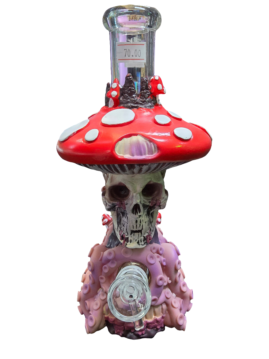 Mushroom skull bong