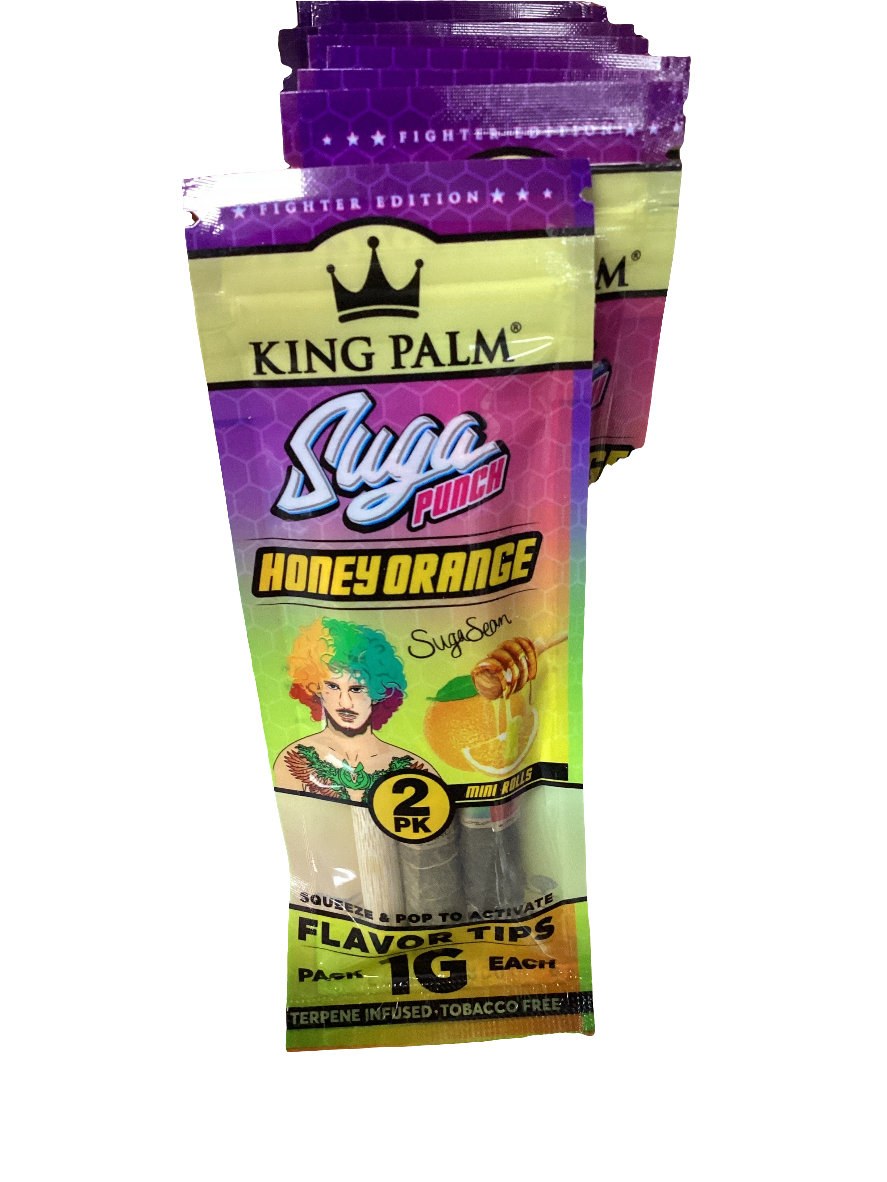 King Palm Suga Punch Honey Orange Mini Palm Rolls (2 pack)