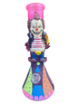 Clown Biker Holding Flame Water Pipe
