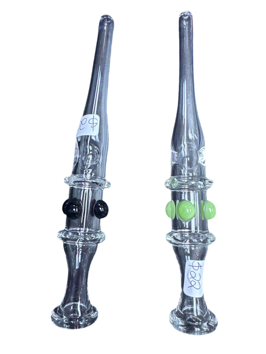 Glass Nectar Collector with Bubble Accents