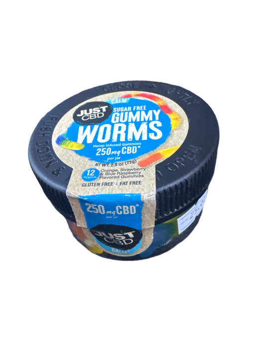 Just CBD Calm - Sugar Free Gummy Worms 250mg