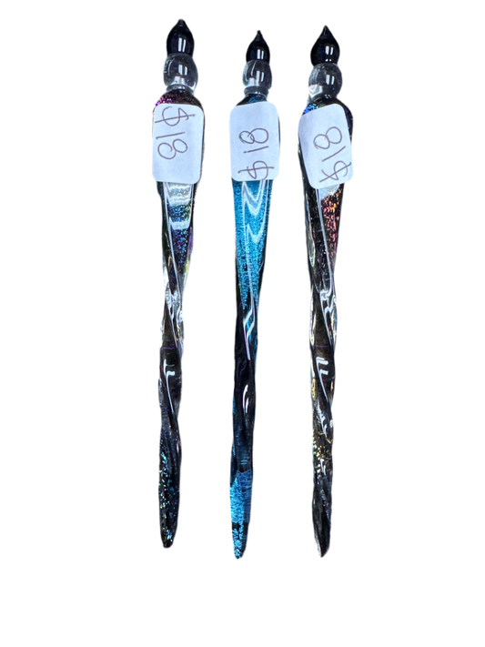 Spiral Glitter Glass Dab Tool
