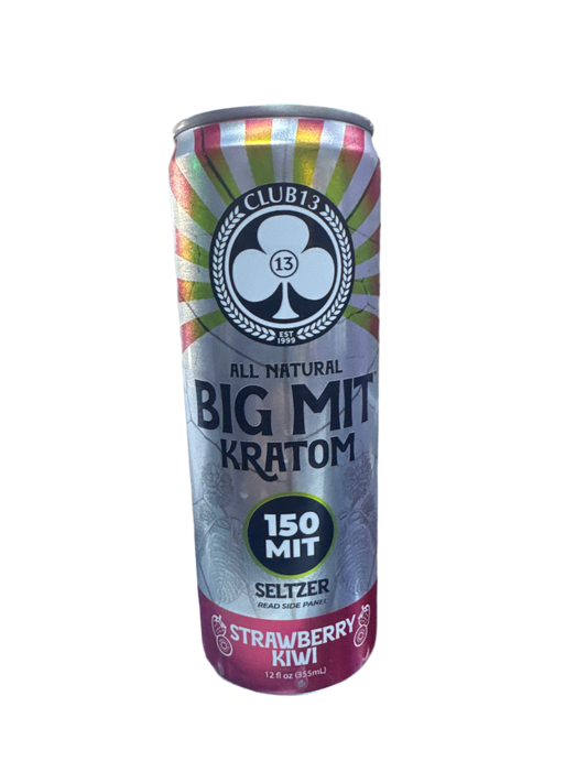 Club 13 - Kratom Seltzer - 150MIT - Strawberry Kiwi