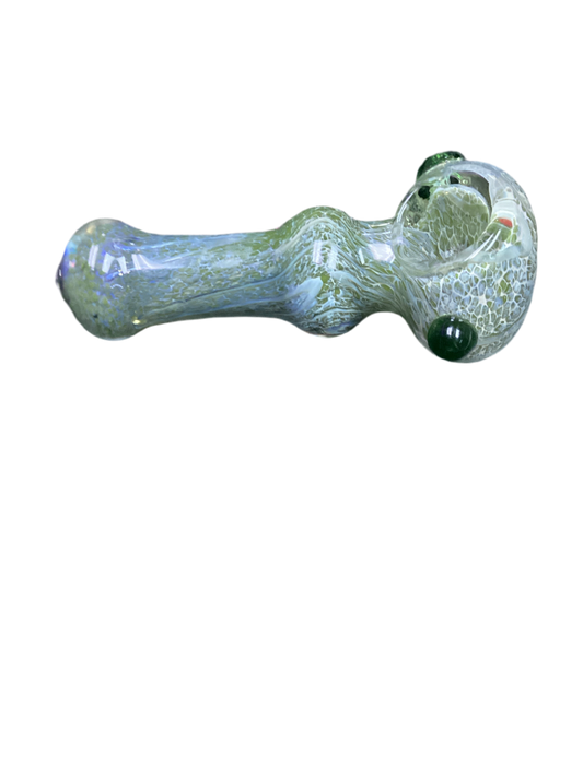 Light Green HandPipe with 2 Bulbs