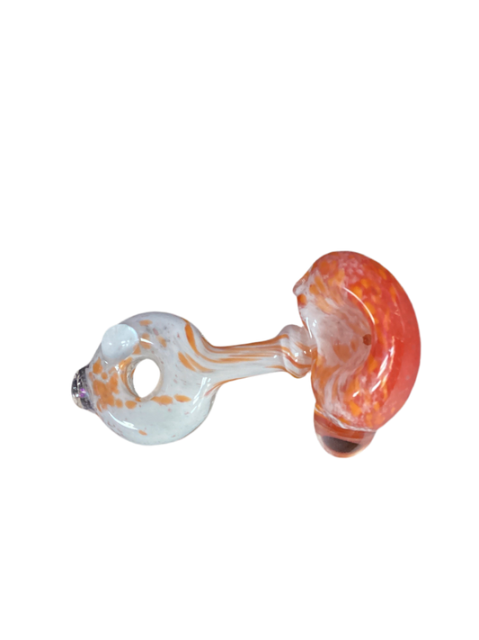 Locally Blown Handpipe - Mushroom With Loop