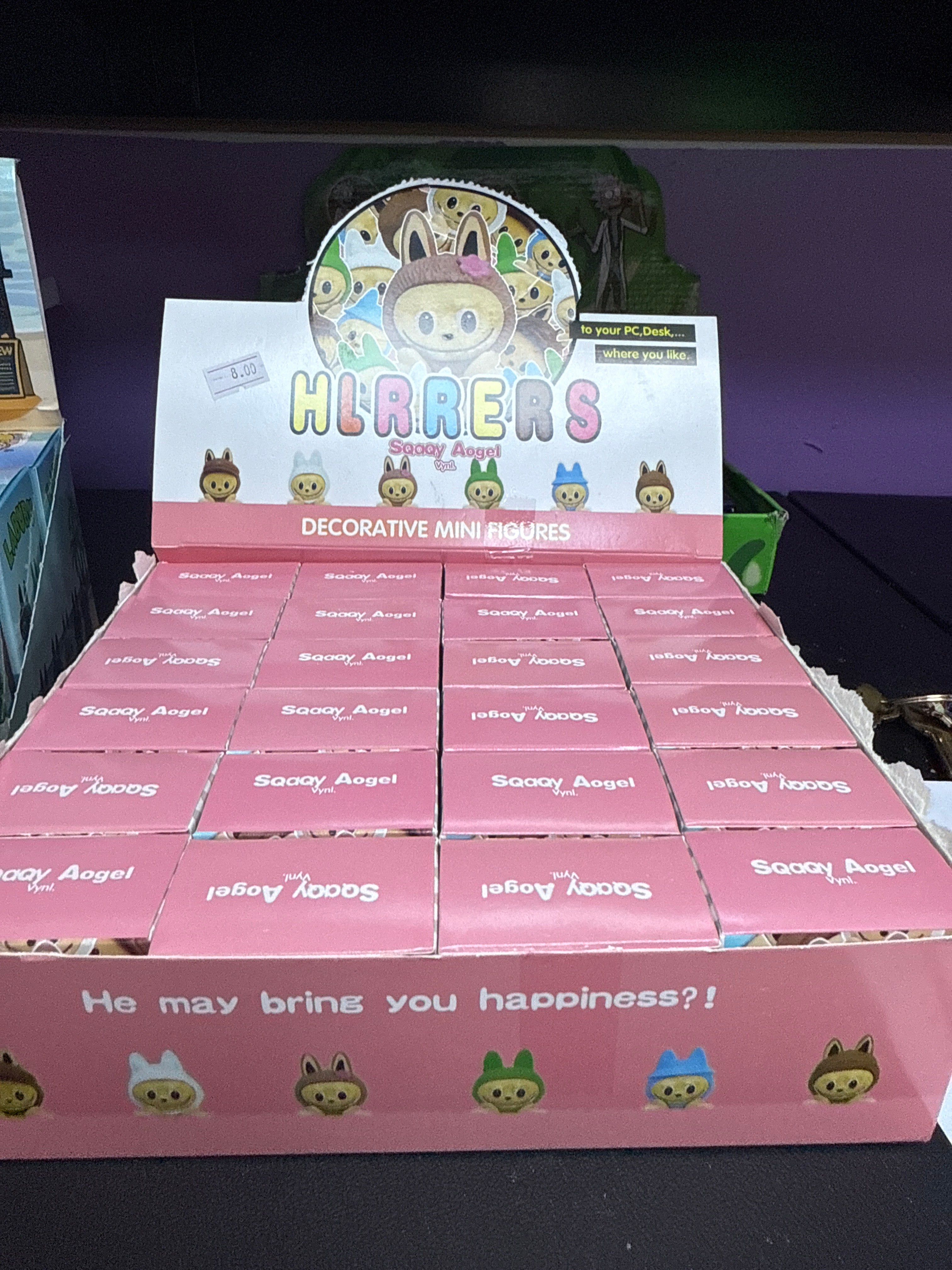 Decorative mini figure labubu