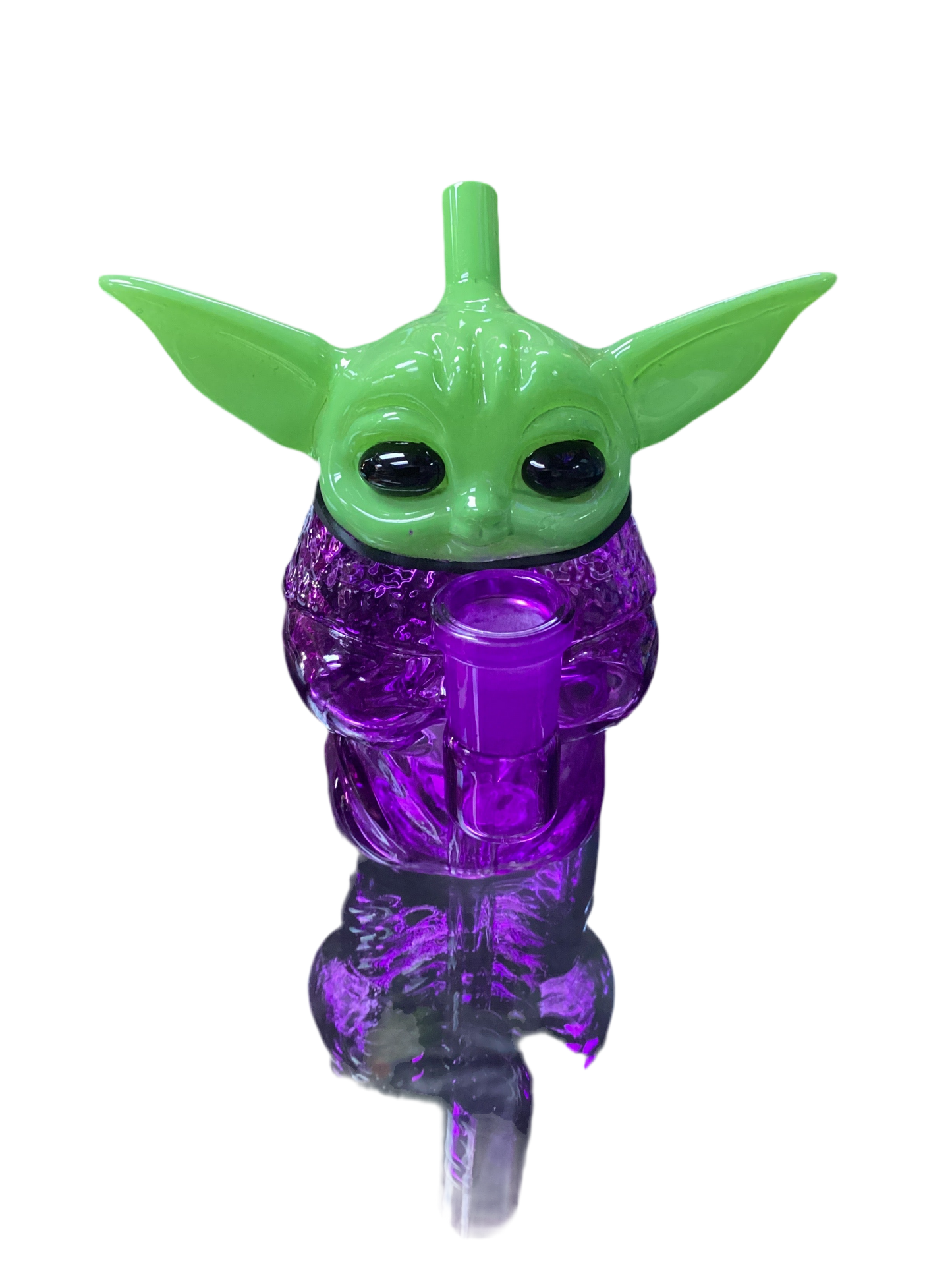 Baby Yoda Glass Water Pipe
