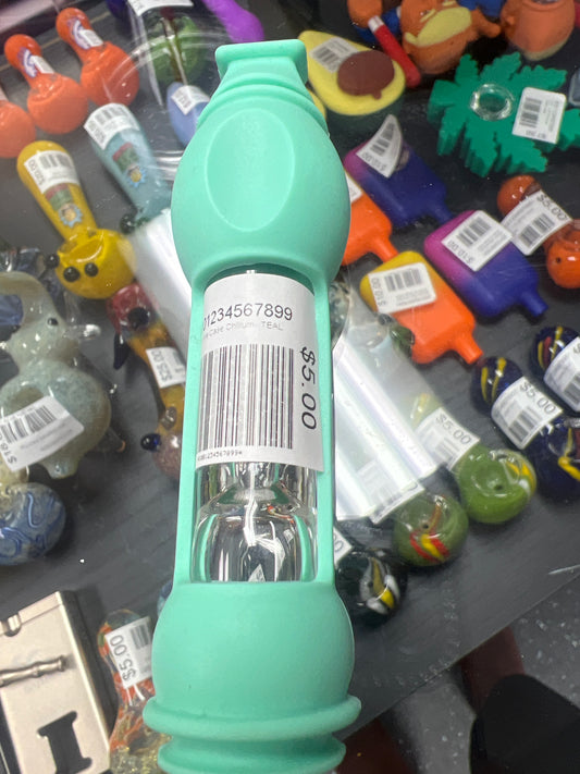Silicone Case Chillum - TEAL
