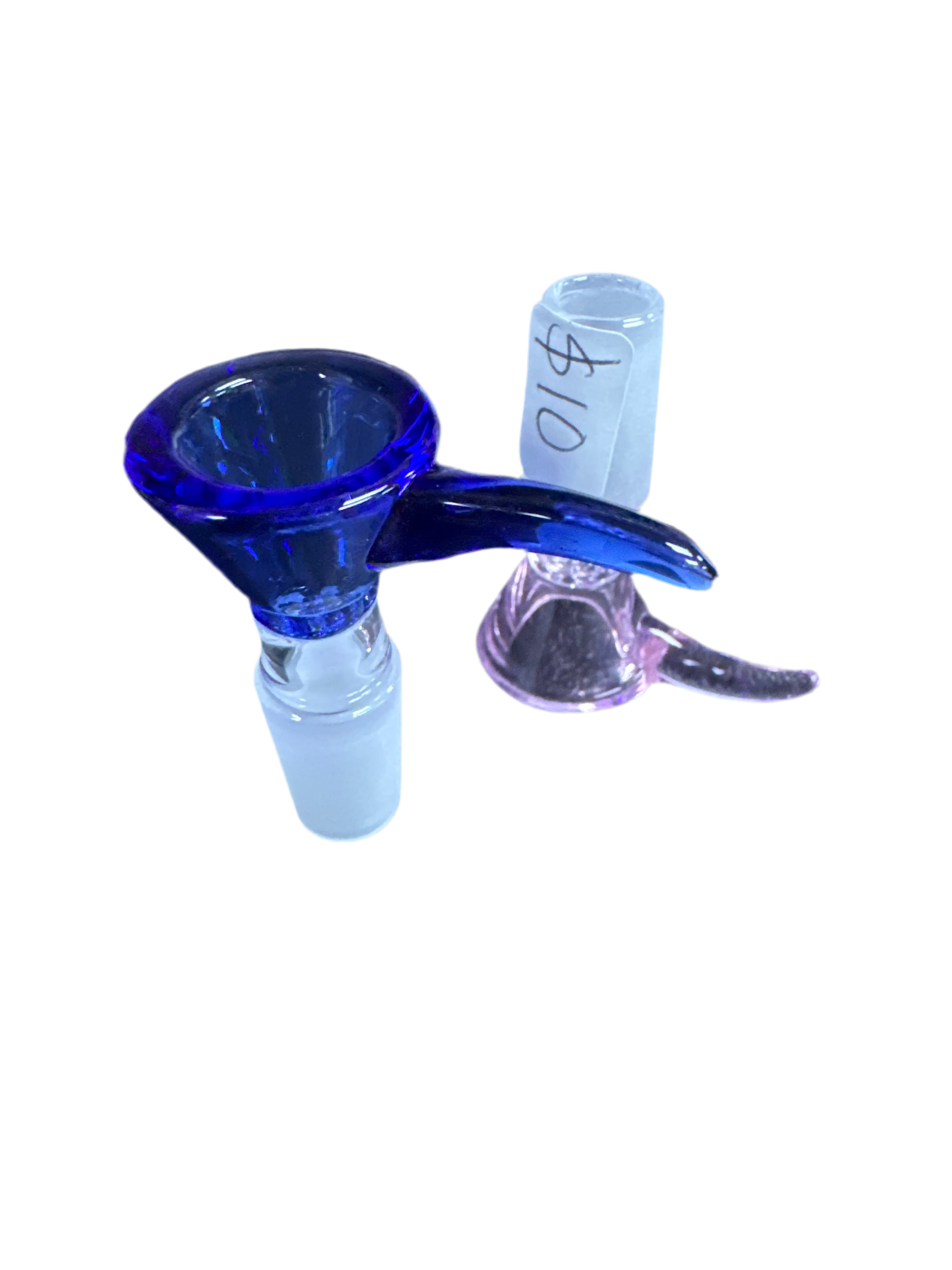 Clear Colored Bowl with Spike Handle