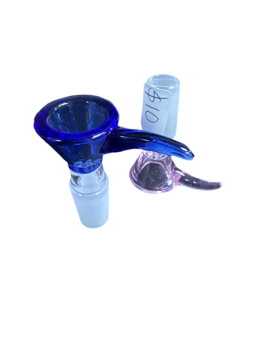 Clear Colored Bowl with Spike Handle