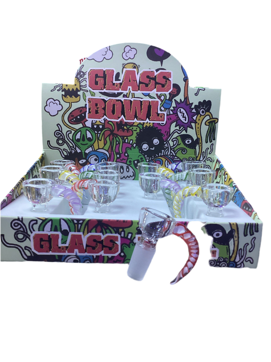 Glass on Glass Bowl (Horn Design)