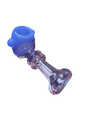 Purple and Pink Glass Hand Pipe