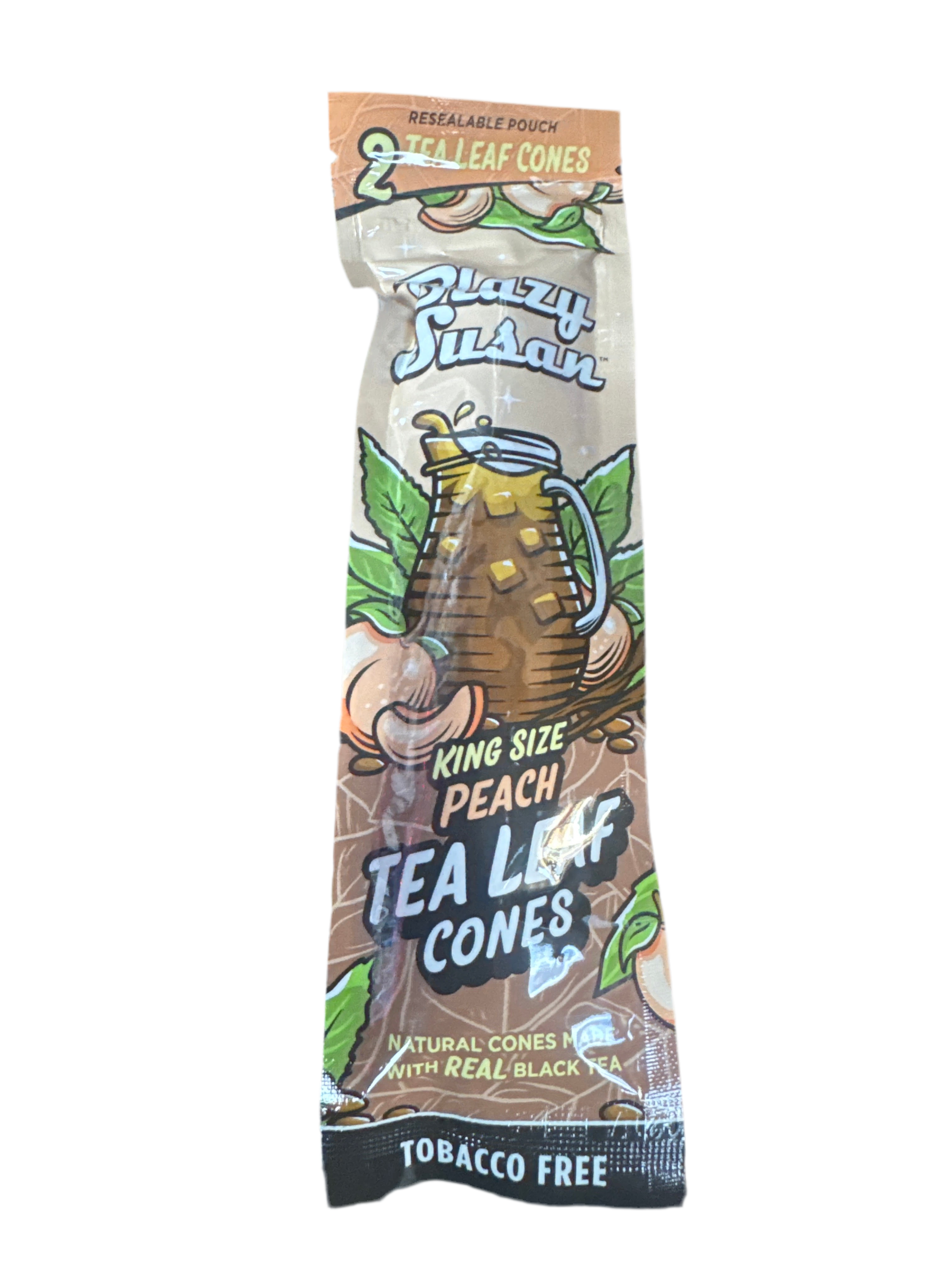 Blazy Susan - King Size - Peach Tea Leaf Cones