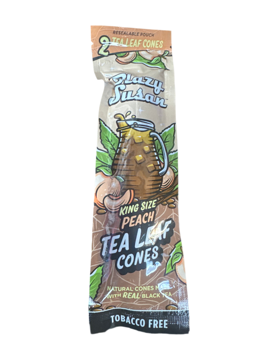 Blazy Susan - King Size - Peach Tea Leaf Cones