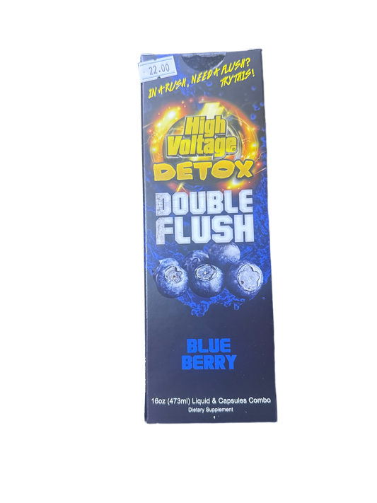 High Voltage Detox Double Flush - Blue Berry