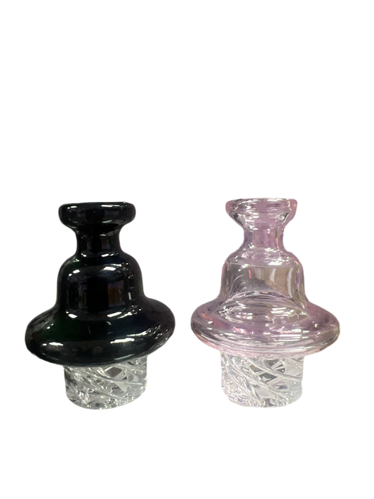 Glass Spinner Carb Cap With Directional Airflow