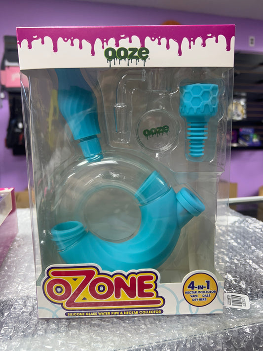 OOZE Ozone Aqua Water Pipe - Blue 4 in one