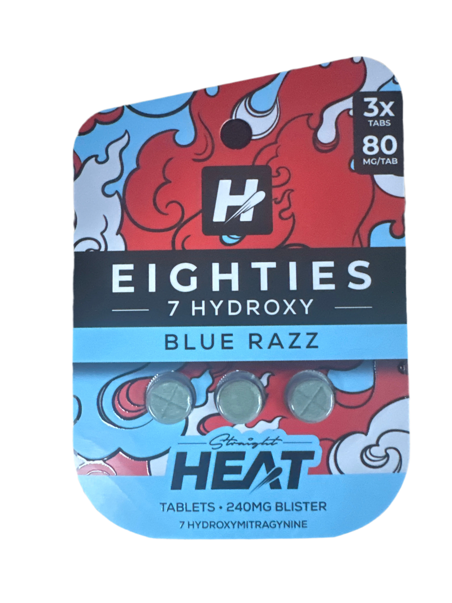 Eighties - 7-Hydroxy - Limited Edition - Blue Razz - 80mg - 3ct