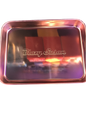 Blazy Susan Metallic Rolling Tray Purple