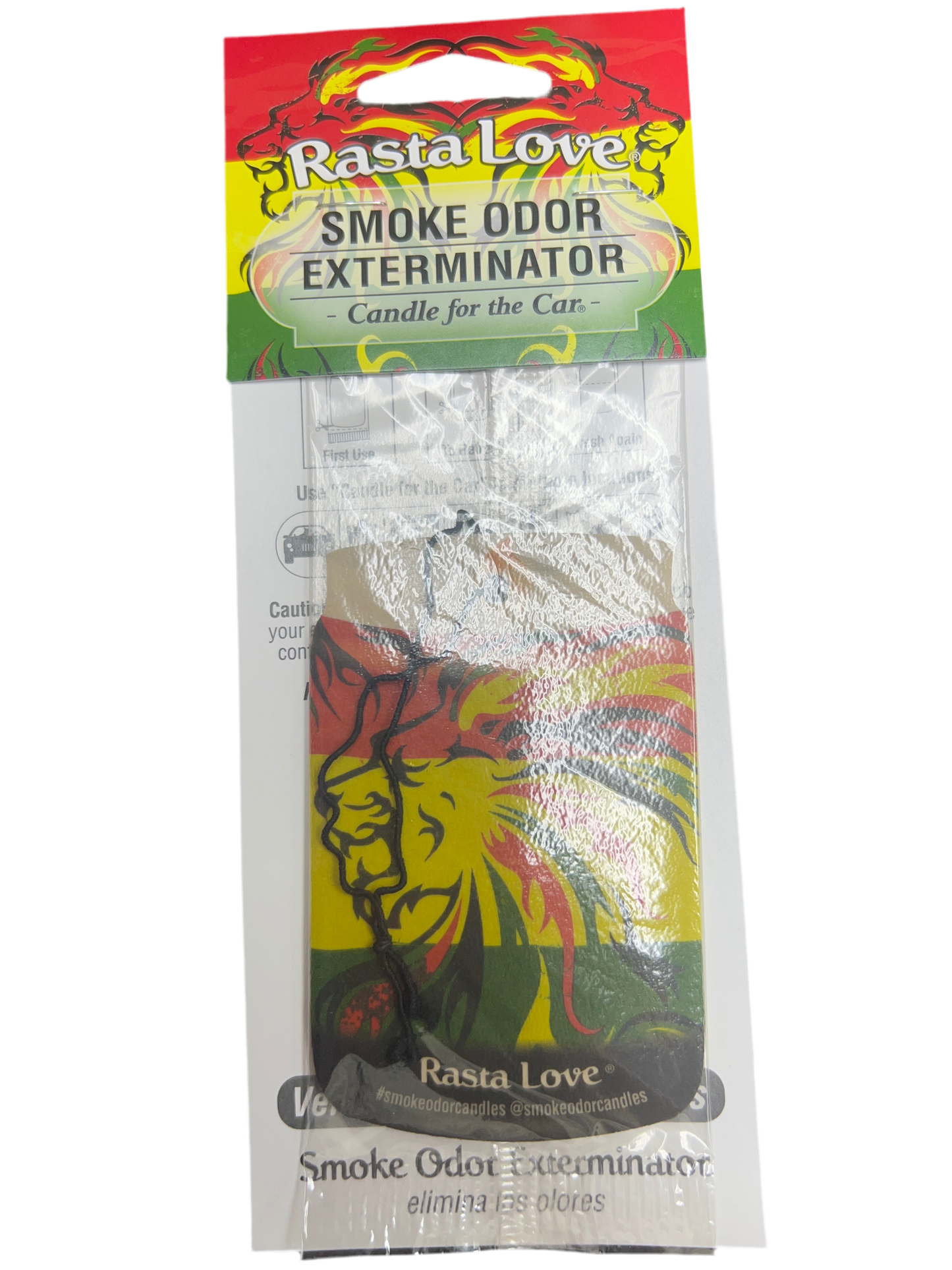 Smoke Odor Exterminator Car Air Freshener - RASTA LOVE