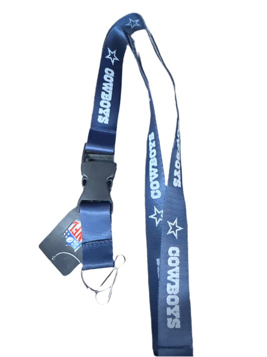 Full Blue Cowboys Lanyard